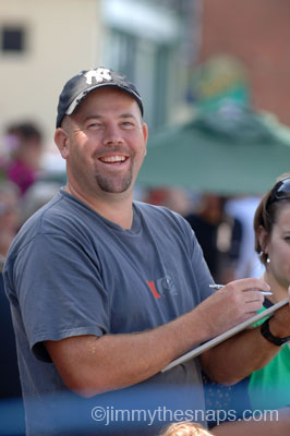 Chief Timekeeper and Assistant Race Director Duncan Barnes Working Hard During the Race